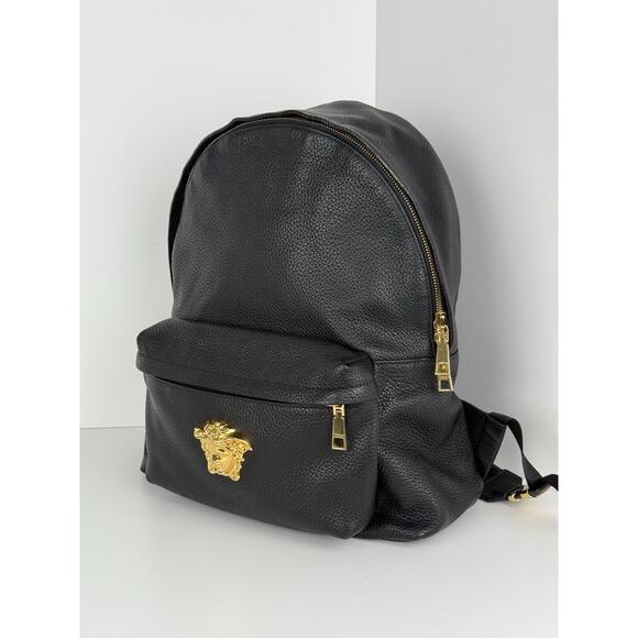 Versace Gold Medusa Logo Large Backpack - Picture 1 of 16